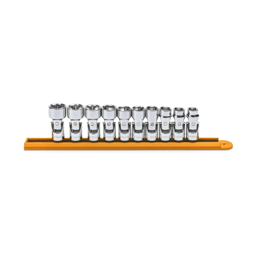 GEARWRENCH 10 Pc. 3/8″ Drive 6 Point Metric Flex Socket Set 80565