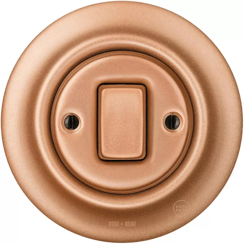PORCELAIN WALL SOCKET ASH GREY TV ANTENNA